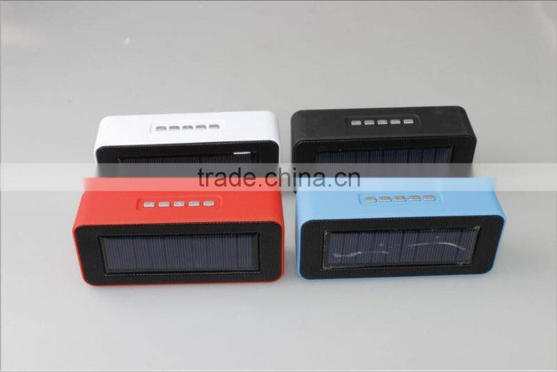 Manufacturers supply new arrive outdoor solar panels charge speaker solar wireless Bluetooth card speaker