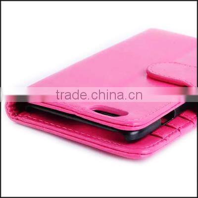 Wholesale flip leather case,leather phone wallet case for iPhone 6