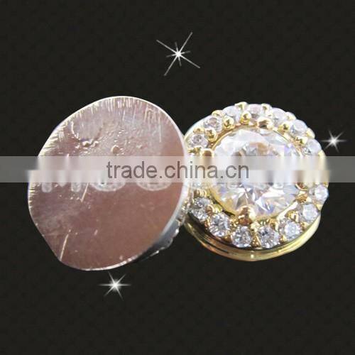 Diamond shiny home button for iPad, luxury gold plated accessories for iPad