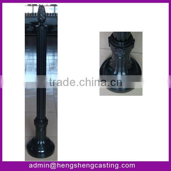 square post street decorative cast aluminum base