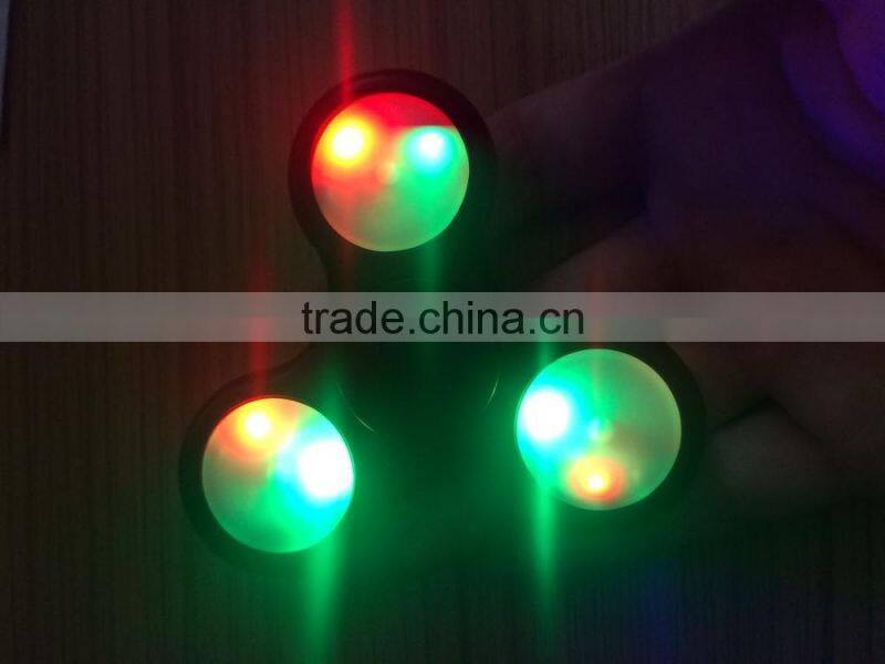 high quality LED Colorful Lighting Hand Spinner Fidget Finger Fingertip Gyro