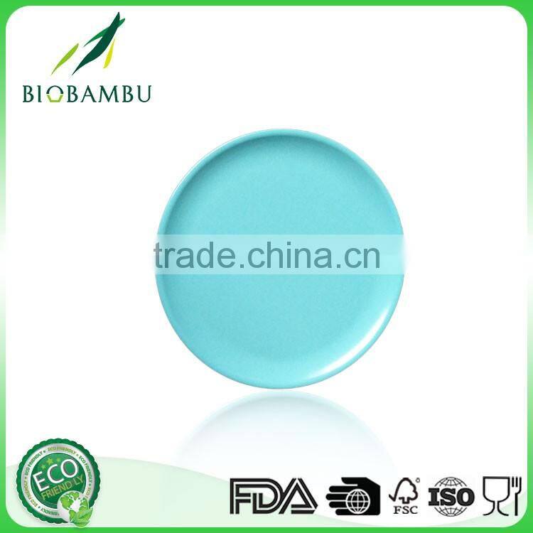 Natural Unique Diswasher safe bamboo fiber kids plates
