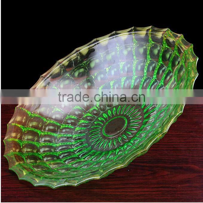 attractive and durable glass fruit plate