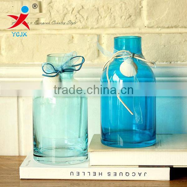 home/room decorations /transparent large glass vase/ flower in different container/ home decorations