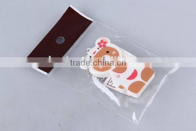 Animal shaped folding comb with mirror with hanging chain/hair brush