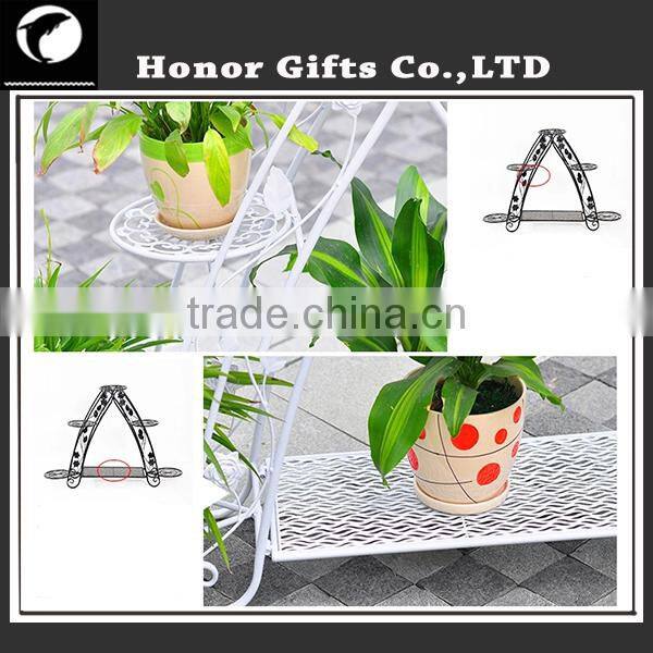 Wrought Iron Tiered Designer Plant Stand