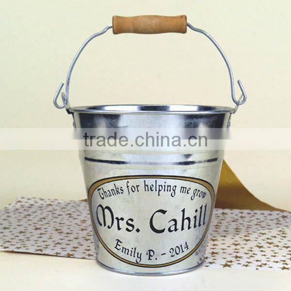 High quality oval metal buckets/ garden bucket