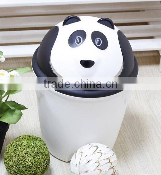 Houseware cartoon plastic garbage bin/rubbish bin/Waste Bin with lid for children