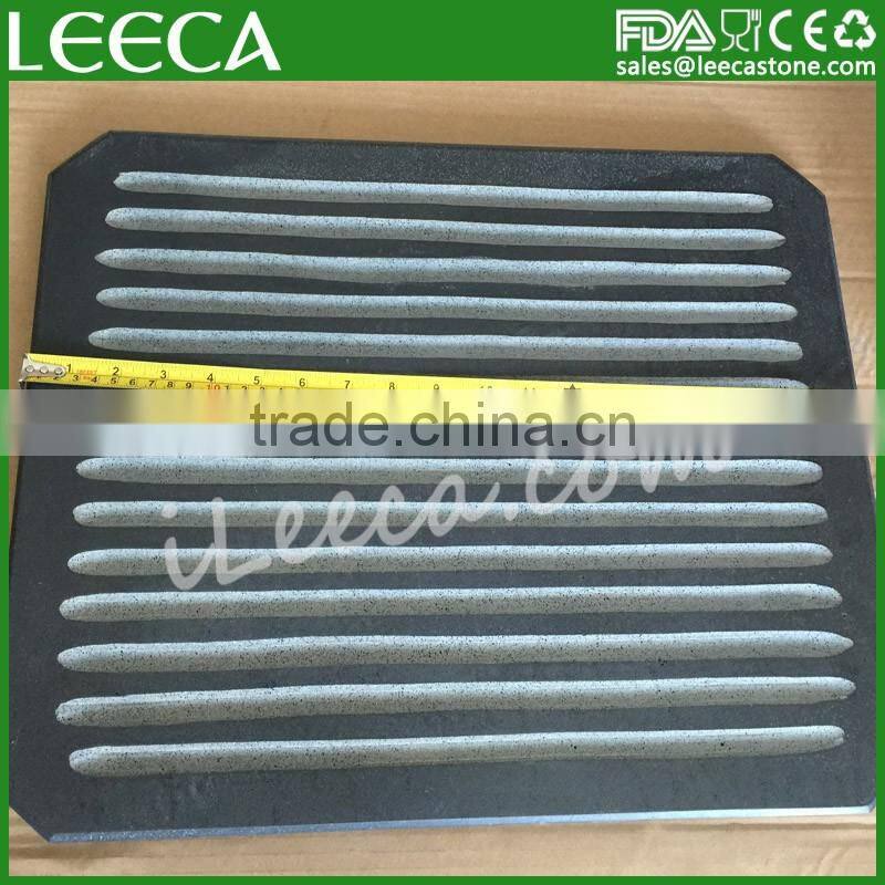 Black bbq grill stone