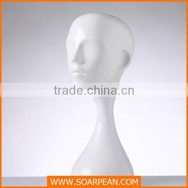 High Glossy Fiberglass Head Mannequin