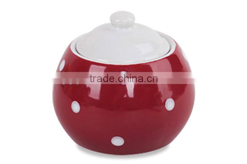 ceramic stoneware small sugar pot