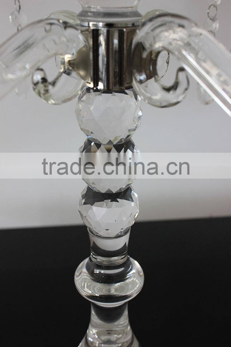 Jingyage crystal candelabra wedding centerpieces glass candelabra wedding