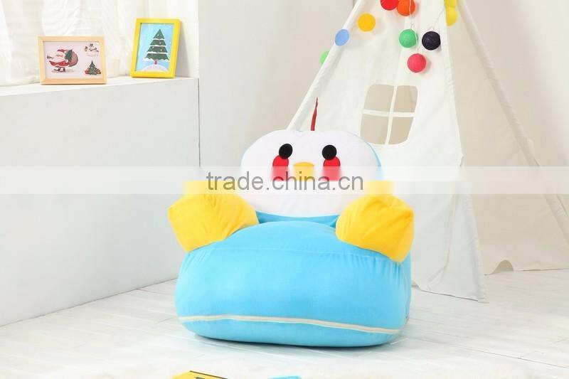 2016 alibaba new colorful cartoon children safe lazy bean bag kids sofa nursery school indoor playground kid furniture toy
