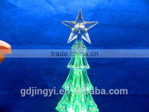 Clear Acrylic led color changing music angel for decoration