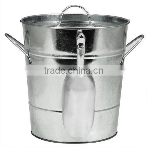 Galvanized Beer Bucket with shovel