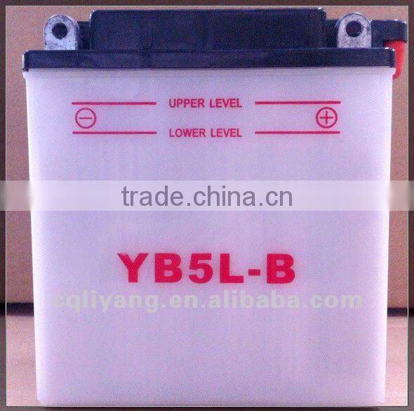 MOTOR BATTERY YB5L-B high performance dry-charged storage battery