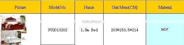 2013 year latest design MDF bed