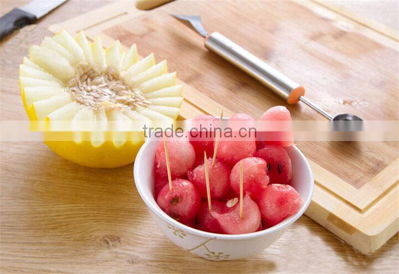 Function Kitchen Tool Fruit Corer Slicer Cutter Peeler Stainless Steel 2 in 1