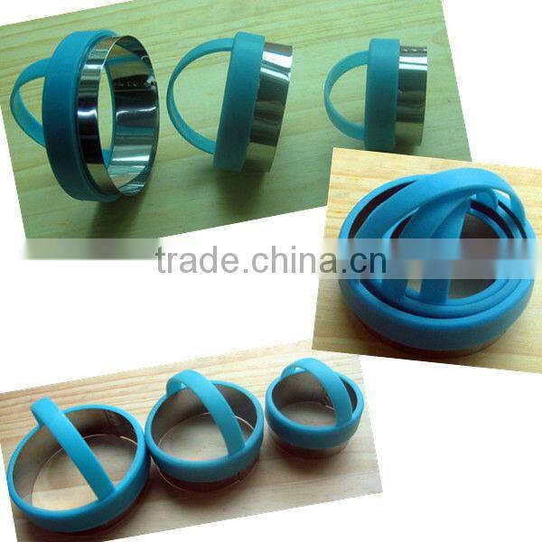 CC-0989 3-Piece Plastic handle pastry cutters/Cookie Tools