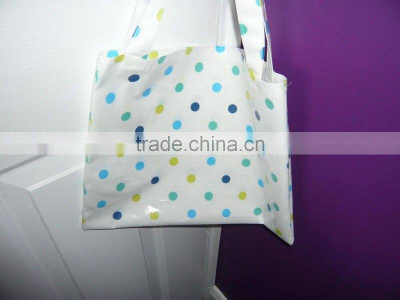 CHILD'S CHILDREN'S PVC COATED COTTON BAG WITH GUSSET - TOYS PATTERN