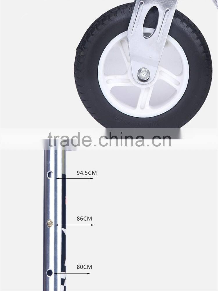 hot sale child and adult freestyle kick folding scooter with 2 big rubber wheels