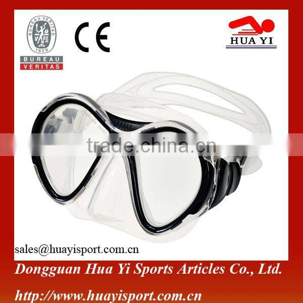 Beautiful color full face and wide vision diving masks set