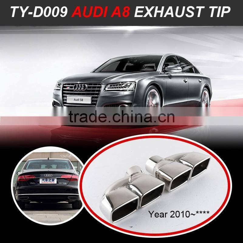 stainless muffler tip in exhaust pipe for Audi A8