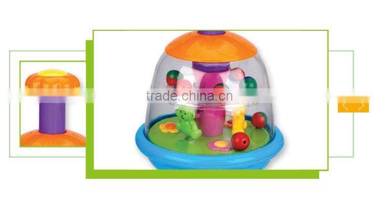 New product cartoon musical plastic mini house toy for baby