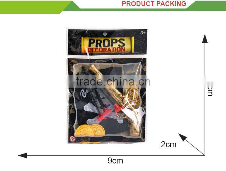 New design cheap toy gun set plastic pirate souvenirs