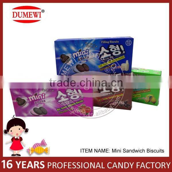 160g Mini Black Chocolate Sandwich Biscuits