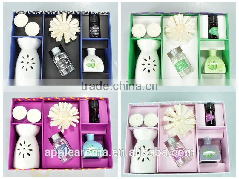 Oil burner fragrance oil , handmade sola flower diffuser