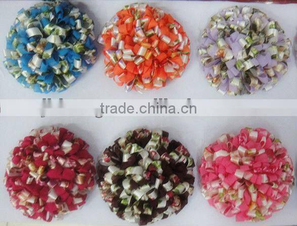 Colored chiffon shoe flower shoe decoration