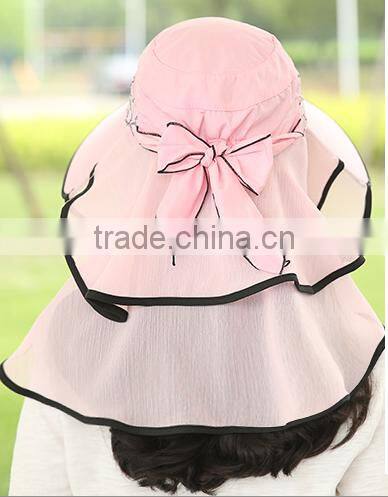 korean edition sun hat hat female summer lace protection of neck neck eaves sunscreen caps ms outdoor cycling caps
