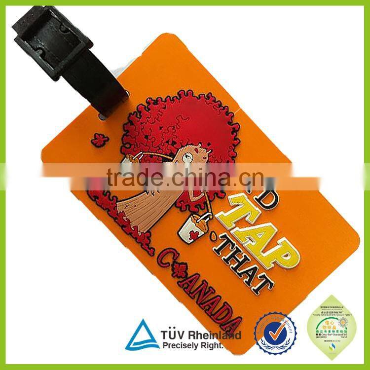 Custom made identification name luggage standard size baggage tag for airlines
