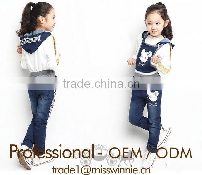 Professional kidswear factory selvedge denim jean