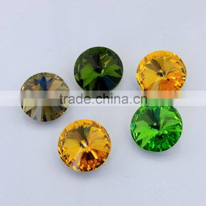 Garment Glass Sew On Beading Accessory Glass Material Opal Fancy Stone With Claw