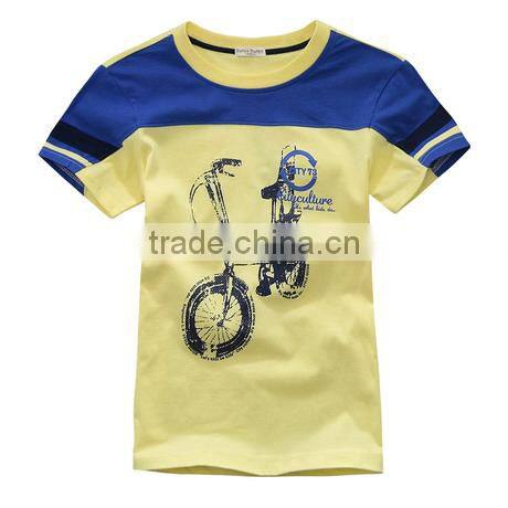 Music Printed Boy Short Sleeve Shirt