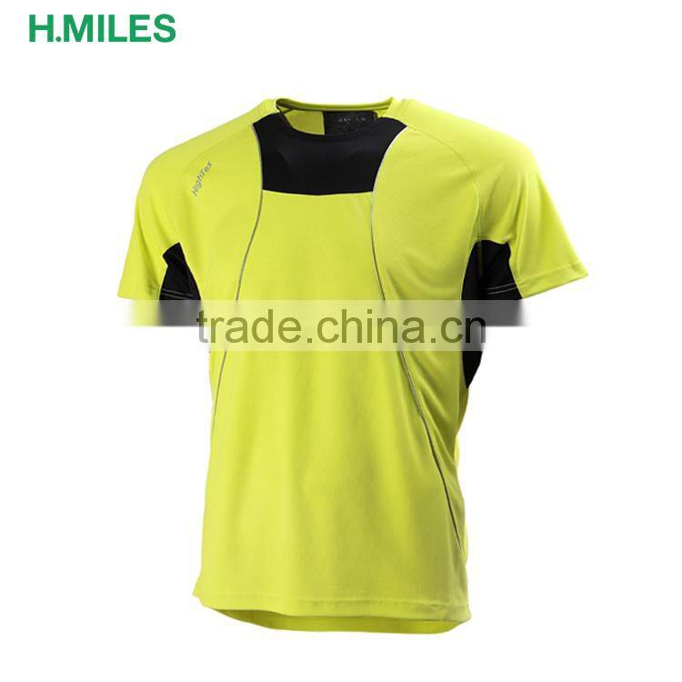100% polyester Sports Wear Fitness Mens T-shirt