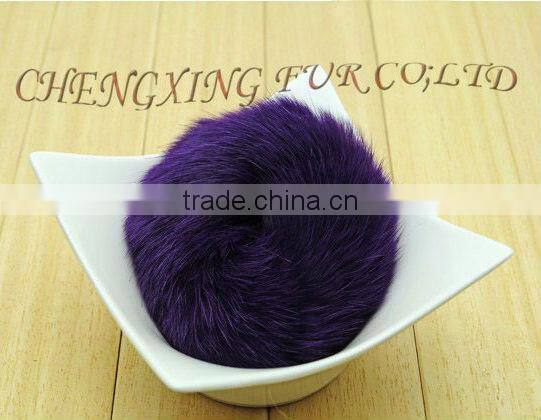 CX-E-02 Genuine Rabbit Fur Elastic Girls Hair Band
