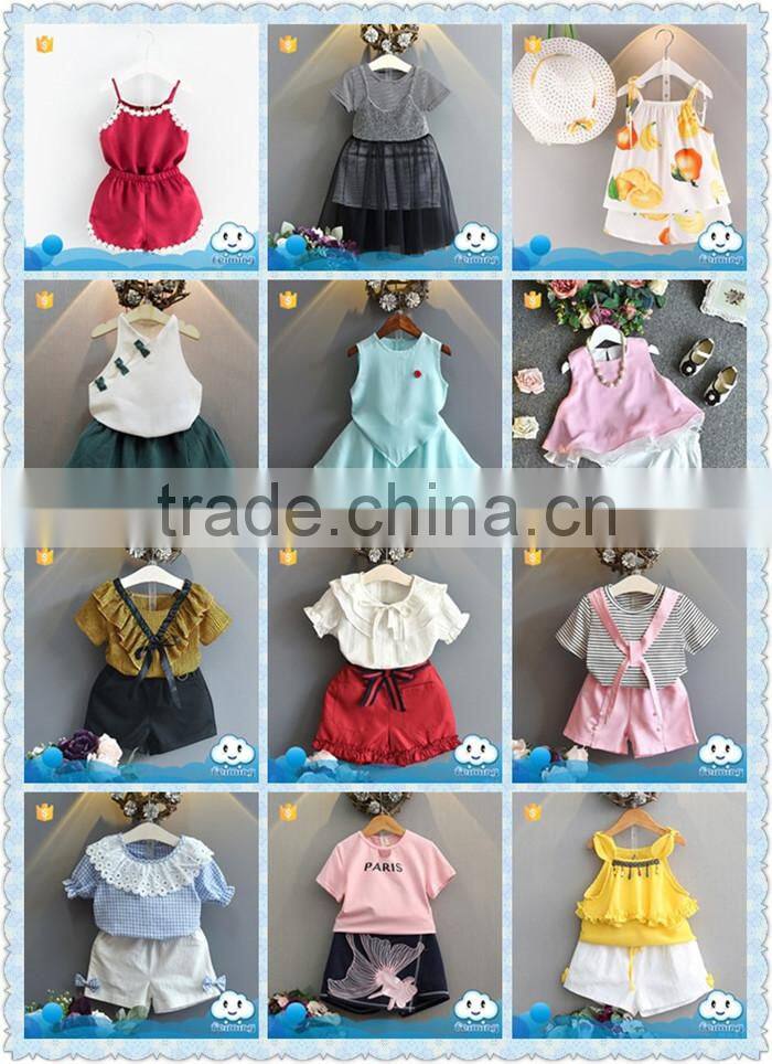 SS-982G Cheap Clothes From Turkey Kids Clothing Company Floral Baby Girl Clothes