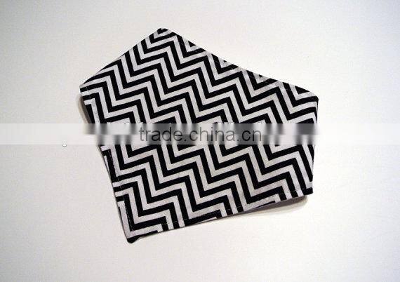 Grey and white polka dot baby bibs factory wholesale baby chevron cotton infant bibs