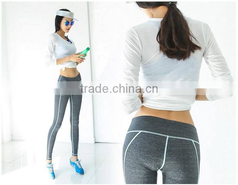 Hot Sexy Girls Wearing Fitness Legging Yoga Pants Long Workout Pants