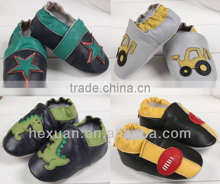 soft sole kids leather shoes