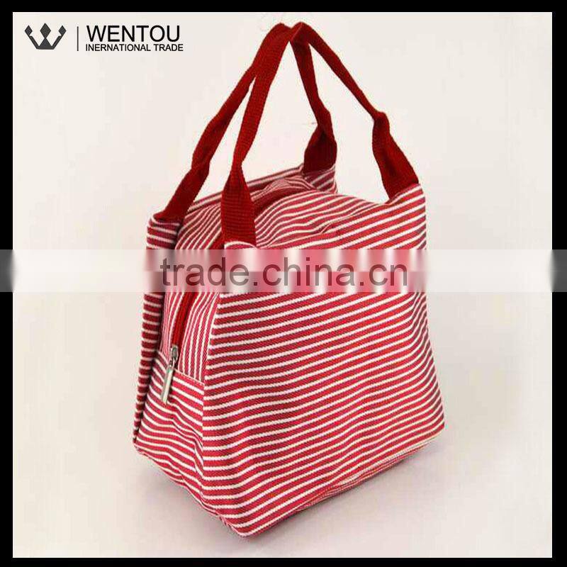 New Fashion Thermal Stripe Lunch Bag