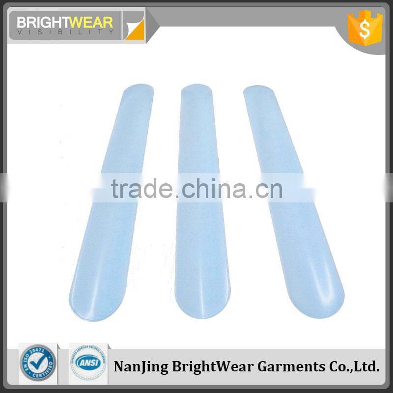 Fashionable customized reflective pvc snap band