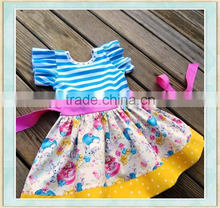 easter boutique dresses children frocks designs 2017 wholesale smocked clothing