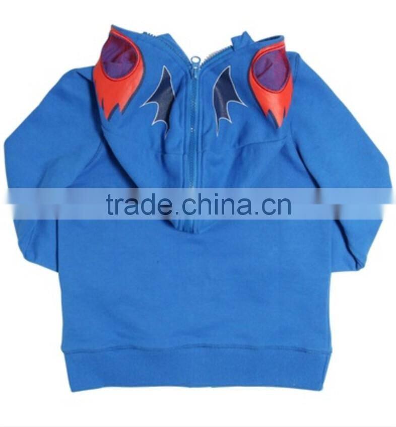 2017 fancy wholesale plain zip hoodies cotton with hood for boys