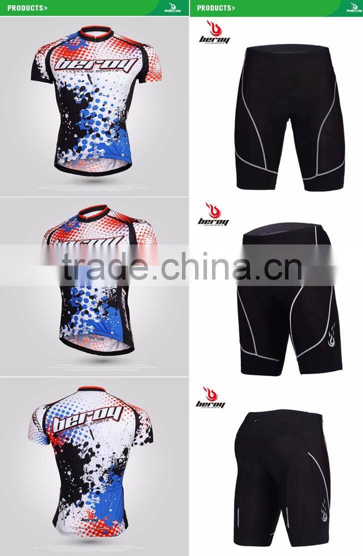 BEROY summer sports cycling suits,short sleeve bicycle racing wear for men