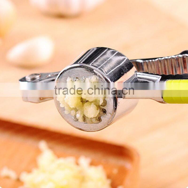 Kitchen Vegetable Presser Accessories Gadegt Cooking Alloy Ginger Crusher Stainless Steel Garlic Presse