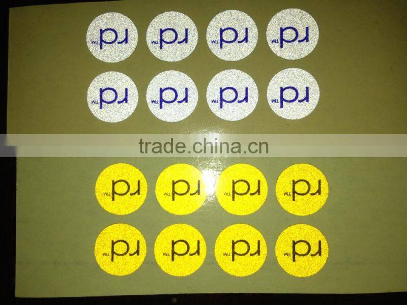 EN13356 flash glow in the dark helmet reflective safety sticker